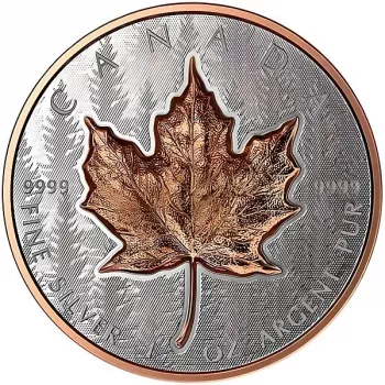 Kanada Maple Leaf Ultra High Relief 1 oz Silver 2025 roségold